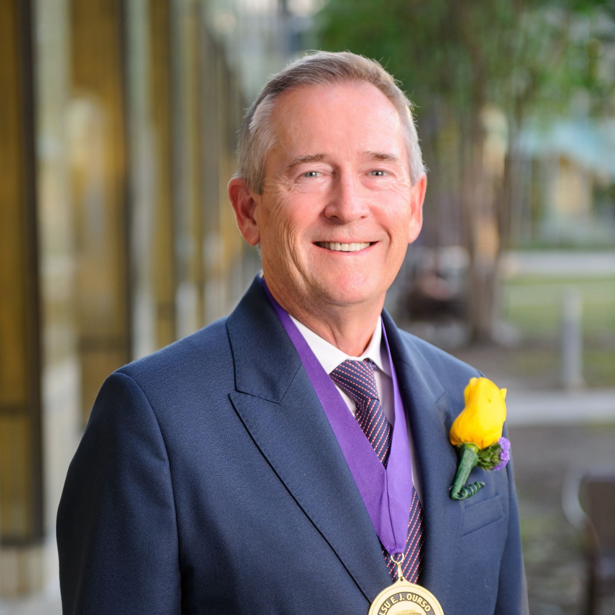 Steve Fussell with HOD medal around neck