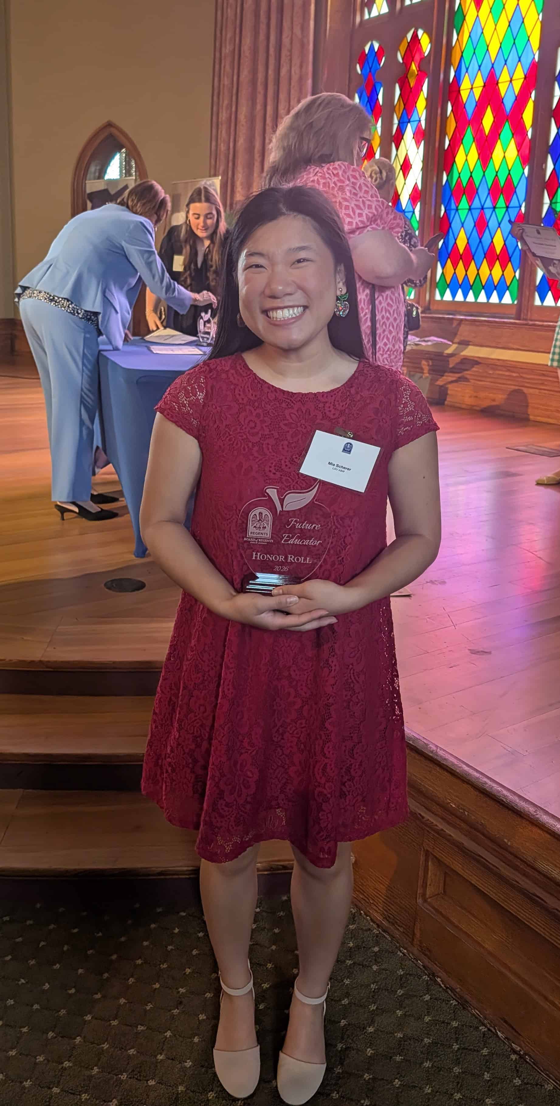 Mia Scherer, General and Special Education student in the LSU Lutrill & Pearl Payne School of Education
