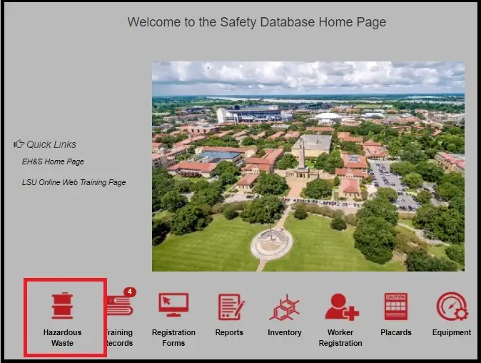 Safety Database Home Page