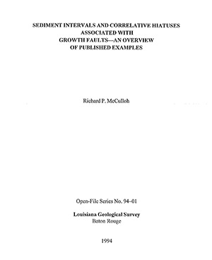 Sediment Intervals Associated with Growth Faults in La
