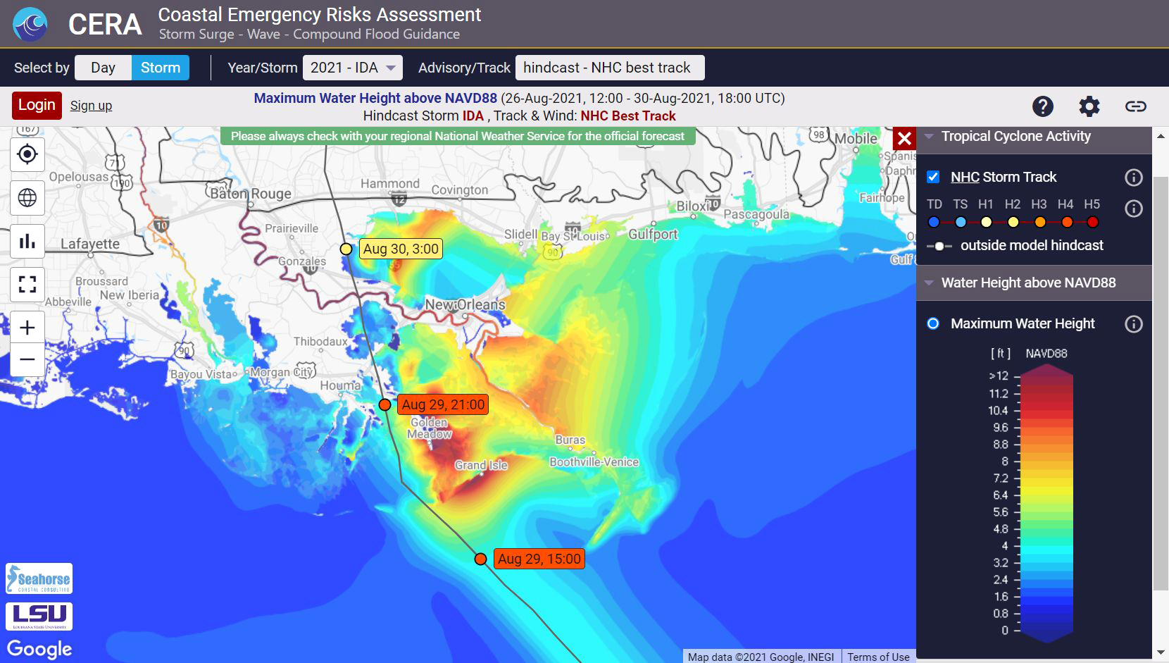 CERA website tool